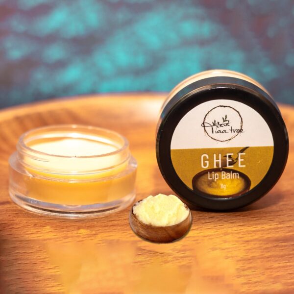 Ghee Lip Balm tube with clear design