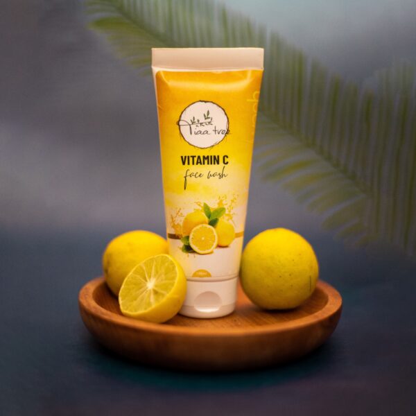 Vitamin C Face Wash bottle with clear label